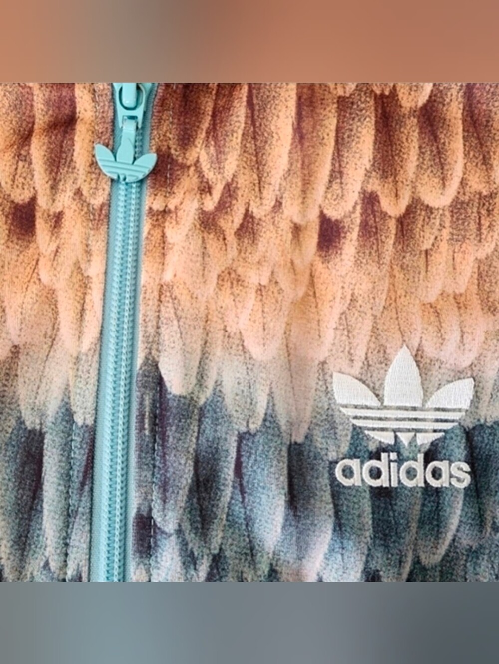 adidas x FARM Rio Menire Firebird Feather Track Jacket Multicolor XS - Picture 3 of 13